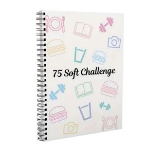 75 Day Challenge Planner Journal Fitness Reading Diet Tracking Journal Notebook Twin Coil Binding Daily Planner 21x14cm