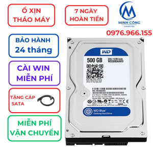Ổ cứng HDD  500GB Hàng tháo máy xịn  chuyên dùng cho đầu thu cameramáy tính bàn.Tặng cáp sata- Bảo hành 24 tháng