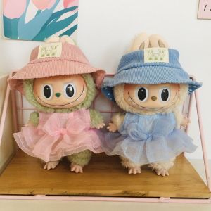 LUDEAU 1 set กระโปรงยกทรงสตรี เสื้อเบลาส์ ดอกไม้พิมพ์ลาย อุปกรณ์เสริมของเล่น เสื้อผ้าตุ๊กตาผ้า แฟชั่นสำหรับผู้หญิง ชุดเดรส เสื้อผ้าตุ๊กตาผ้าฝ้าย17ซม อุปกรณ์ตุ๊กตาผ้าฝ้าย