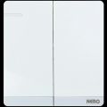 NERO Saklar Seri DECORA White Tanam Saklar Double Warna Putih Modern. 