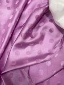 Vải lụa may áo dài tơ tằm Palacesilk chấm bi hồng siêu nhẹ#mềm mượt#thoáng mát