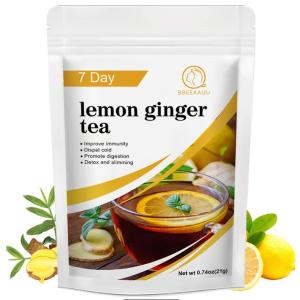BBEEAAUU Lemon Ginger Tea Slimming Products Detoxification Slimming Anti-Cold Anti-Cold Liver and Anti-Motion Sickness Sober Tea