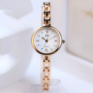 New Korean-style fashion steel-band womens watch a niche and elegant design with a round dial offering a high-end look