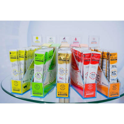 แบ่งขาย 10 ซอง VFcore อาหารเสริมไลซีน บำรุงเลือด บำรุงข้อ เสริมวิตามิน ในรูปแบบขนมแมวเลีย