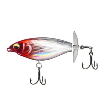 NOBLELUX Popper Propeller Warbler Lure Rotating Tail 7cm/6g 9cm/11g Topwater Fishing Lure 2024 Bass Hardbait Fishing
