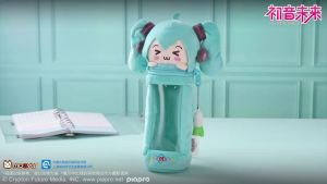 hatsune miku squinting series plush pen holder kawaii cute childrens writing pencil case anime doll japanese birthday gift2026