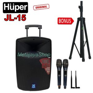 Speaker Trolley Huper JL15 Speaker Portable huper JL-15