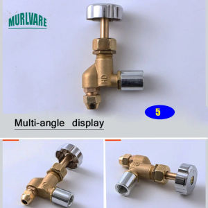 1Pcs Brass Based Glass Oil Valve Methanol Stove Oil Valve Tinder Valve Needle Valve BBQ Oven Valve Cross Valve