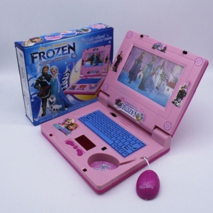 Frozen Cartoon Music Computer Musical Laptop Toy Light Sound