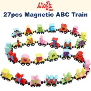 Magnetic Digital Train Kids Hand-eye Coordination EarlyEducation Wooden Toy Kereta Api Mainan Budak