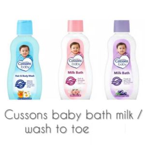 Cussons Baby Hair & Body Wash 100ml + 100ml / Mild Gentle Biru / Cusson Milk Bath