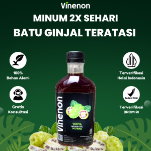 Vinenon Cuka Mengkudu Murni | Membantu Menghacurkan Batu Ginjal Menurunkan Gula Darah dan Kolestrol