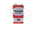 Panasonic Battery 9V ถ่าน 9V แบตเตอรี่ 9 โวลท์ 6F22 ถ่านรีโมท ถ่านไมค์คาราโอเกะ  ของแท้. 