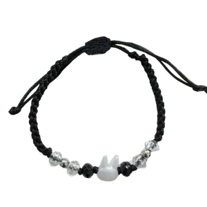 Braided Bracelet Rabbit Bracelet Charm Bracelet Handwoven Cord Bracelet Present for Youthful Trendsetters and Art Lovers