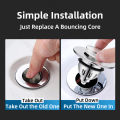 Bathroom Drain Strainer Universal Sink Strainer Washbasin Hair Collection Tool Easy to Install. 
