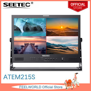 SEETEC ATEM215S 21.5 inch Multi Camera Broadcast Production Monitor with 4 x SDI Input and Output HDMI LUT Waveform HDR Full HD 1920x1080