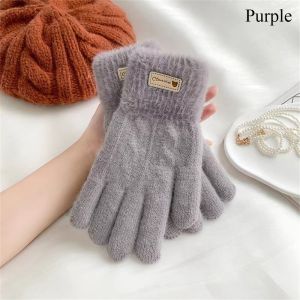 LUMIQLO Dày Găng tay dệt Chống gió Màn hình cảm ứng Găng tay ngắn Hàng ngày Chống lạnh Găng tay giữ ấm Thu Đông