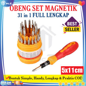 OBENG SET MAGNETIK 31 in 1 Mini Screwdriver Lengkap Multifungsi Kuning - Obeng Set Komplit Bengkel - Obeng HP 31 Set Magnetik - Obeng HP Full Set Lengkap - Obeng Set Service HP - Obeng Magnet Kuat - bisa COD
