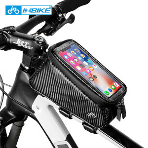INBIKE Rainproof Bicycle Bag Frame Front Top Tube Cycling Bag 6.5in Phone Case Touchscreen Bag MTB Bike Accessories IB298