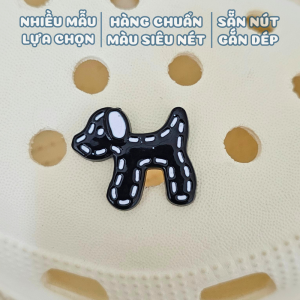 Charm gắn dép A128 mẫu đa dạng Sticker charm cross gắn dép sục mẫu nhựa cứng trang trí giày dép