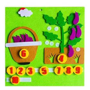 Montessori Math Toys Kids Picking Vegetables DIY 3D Puzzles Digital Cognitive Kindergarten Early Learning Toys Gifts