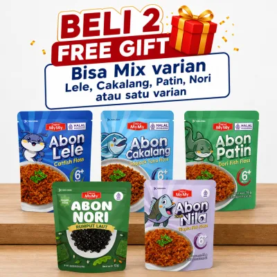 Abon Nori MPASI Dapur MyMy 6+ Bulan | Rumput Laut | Tanpa MSG | Halal | Vegan Floss