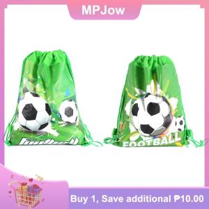 【MPJow】 Football non-woven drawstring bag backpack kids travel school decor gift bags