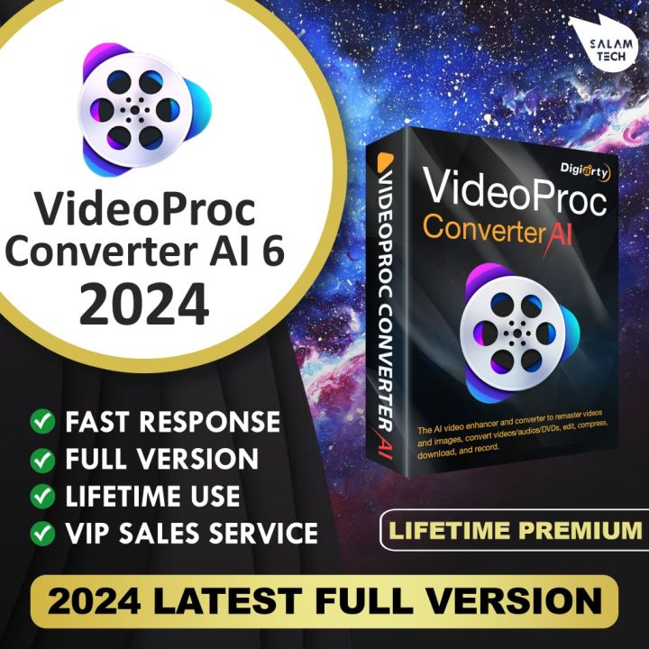 VideoProc Converter AI 6 2024 LIFETIME PREMIUM LATEST 2024 LIFETIME ...