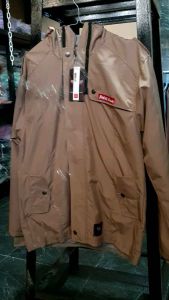 JAKET WANITA WATERPROOF REBELION LOGO BORDIR BAHAN TASLAN WATERPROOF ANTI AIR WARNA BIRU DI JAMIN MURAH COD BISA BAYAR DI TEMPAT