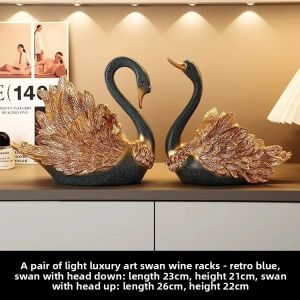 Sacesr Elegant Swan Figurine For Home Decor Adds Luxury To Living Room And Bedroom Ideal For Wedding Gifts And Housewarming Presents 9N5Q1