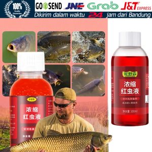 100ml Ikan Menarik Cacing Merah Cairan Crucian Umpan Rumput Karper Perlengkapan Memancing Umpan Obat Aditif