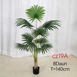 Tanaman Hias Palem Kipas Premium Artificial Jumbo Pohon Palem Plastik Artificial Aestetic / CZ-19
