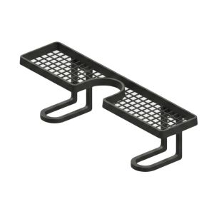 LABAICAI Plastic Bathroom Storage Rack Simple Quick Drainage Bathroom Sink Shelf Multi-functional No Drill Over Sink Shelf for Kitchen