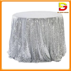 Khăn Bàn Tròn Đính Kim Tuyến Sang Trọng Decor Trang Trí Sự Kiện Tiệc Cưới Sinh Nhật DG-147