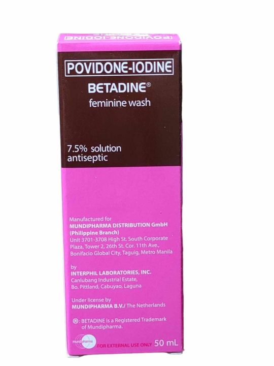 Betadine Feminine Wash PovidoneIodine 50ml Lazada PH