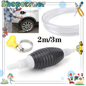 2m/3m Pompa Bensin Manual Pompa Tangan Minyak Oli Air Manual Gasoline Pompa Siphon Hose