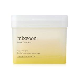 mixsoon Bean Toner Pad  แผ่นโทนเนอร์ ถั่วเหลือง สารอาหารผิว เพิ่มความชุ่มชื้น (ของแท้/ มี อย./ พร้อมส่ง)