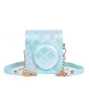 Soft Camera Case Bag PU Leather Cover with Shoulder Straps for Mini12 Instants Camera Case