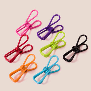 10 pcs Color Storage Clip Strong Spring Clothespin Drying Clip Sealing Clip Multi-functional Non-slip Small Clip