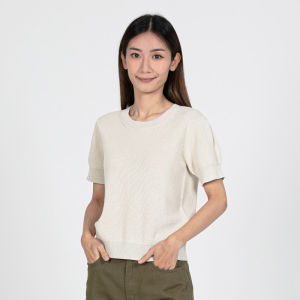 Forest Baju Perempuan | Forest Ladies Casual Plain Short Sleeve Knit Top - 822346