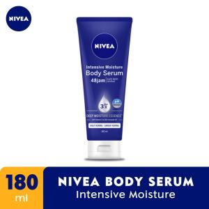 NIVEA Body Serum Intensive Moisture 180ml - Hand body serum lotion mositurizer 48 jam body care kulit kering kasar bersisik pecah-pecah memperbaiki skin barrier pelembab melembutkan badan - Vitamin E Grapeseed oil Avocado oil Hydra IQ