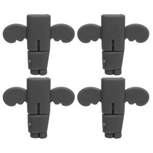 4pcs dễ thương phim hoạt hình đôi cánh thiên thần Bộ Kẹp giữ dây cáp Silicone dây sạc Dây cáp truyền dữ liệu chống phá vỡ rotector cáp bảo vệ Saver cho điện thoại di động máy tính xách tay