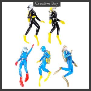 [Creative] Diver 3D Micro Landscape Mini Resin Filling Charm Resin Jewelry Making Supplies Silicone Mold Filling Accessories For DIY Resin Crafts