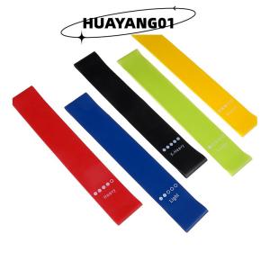 HUAYANG01 [HOT FASHION] Elastic Resistance Loop Bands Gym Yoga Exercise Fitness Workout Stretch