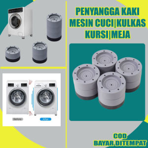 JM Alas Dudukan Tatakan Penyangga Pelindung Karet Kaki Mesin Cuci Kulkas Meja Kursi Anti Getar dan Slip