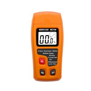 LITUILI 4 chế độ đo Máy kiểm tra độ ẩm gỗ Hai chiếc ghim 0-99.9% Máy đo độ ẩm gỗ Di động Màn hình LCD Máy dò độ ẩm tường Gỗ đốt