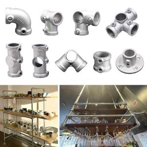 ZOOGGJZ 3\4" ข้อต่อท่อ อลูมิเนียมอัลลอยด์ เหล็ก หัวเข็มขัดคงที่ ตัวเชื่อมท่อกลม ใหม่ วงกลม ตัวยึดเฟรม ชั้นวางท่อเหล็ก