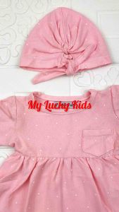 3-18 BULAN FLOWLY DRESS BABY FLOWLY FREE TURBAN