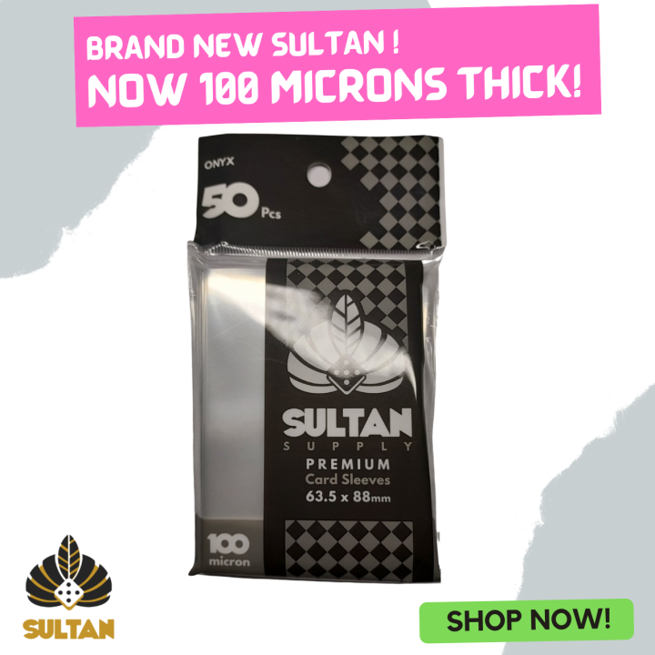 Sultan Supply Premium Card Sleeves 63.5 x 88 Standard Onyx 63.5mm x