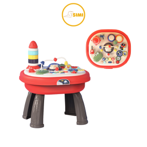 SIMI Education Montessori Music Toy Block Table for toddler children Mainan Muzik Baby Budak Belajar - Space Cat